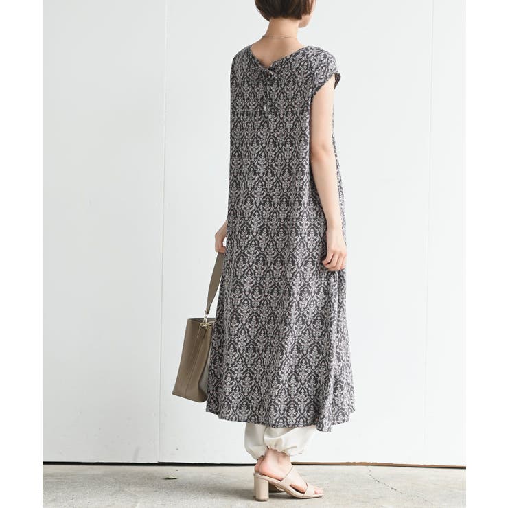 フレンチスリーブプリントワンピース | rps | 詳細画像13 