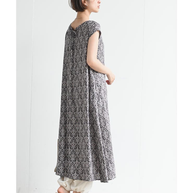 フレンチスリーブプリントワンピース | rps | 詳細画像14 