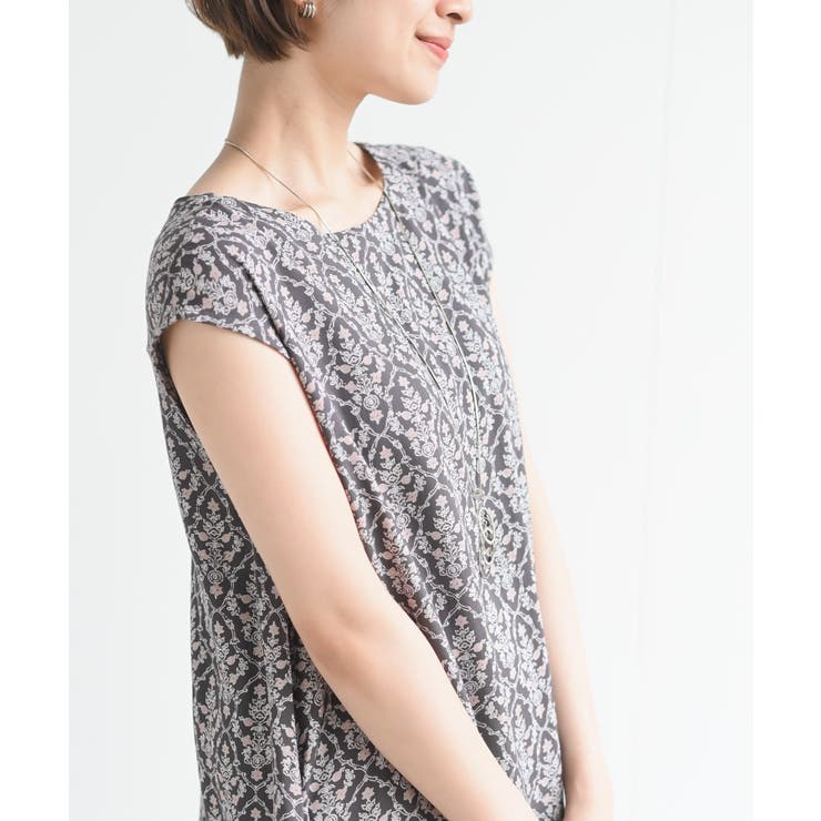 フレンチスリーブプリントワンピース | rps | 詳細画像16 