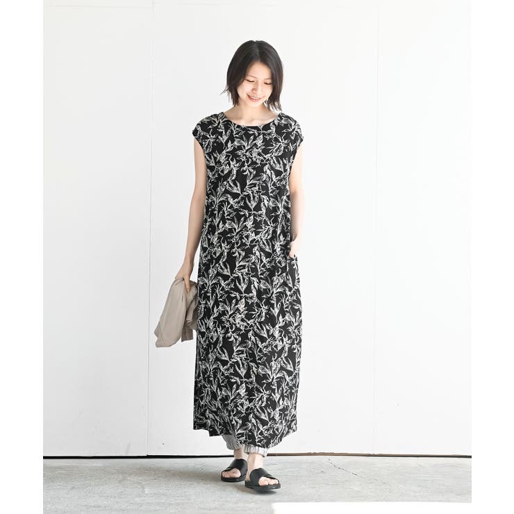 フレンチスリーブプリントワンピース | rps | 詳細画像2 