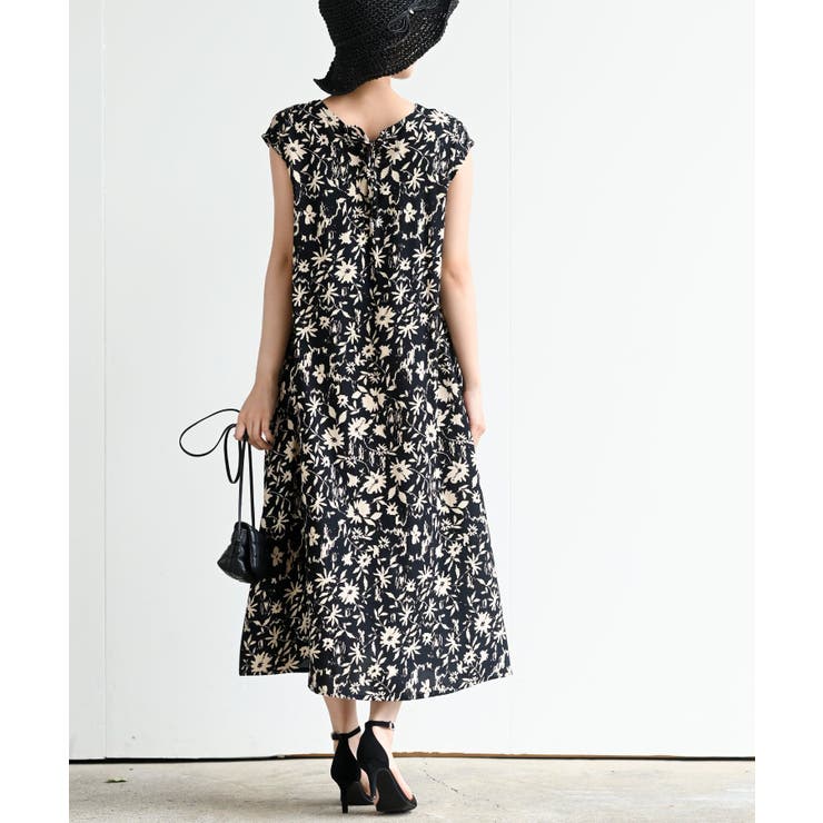 フレンチスリーブプリントワンピース | rps | 詳細画像30 