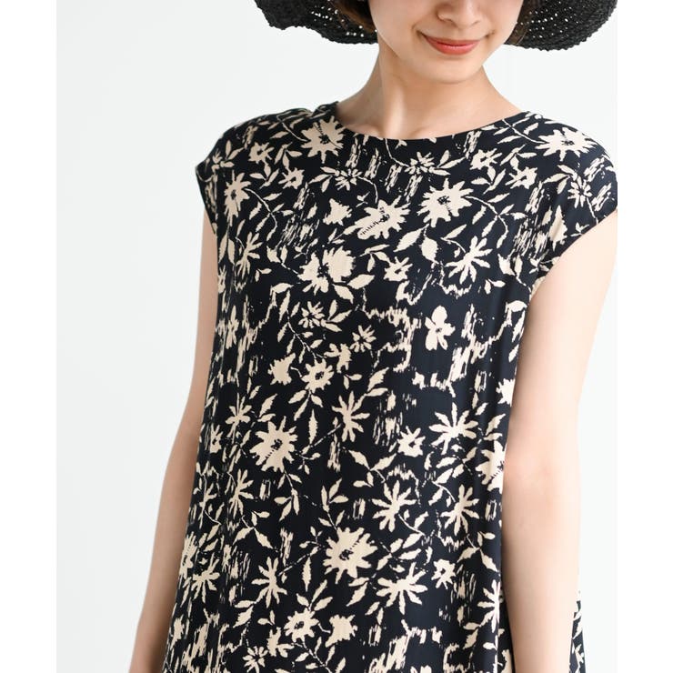 フレンチスリーブプリントワンピース | rps | 詳細画像32 