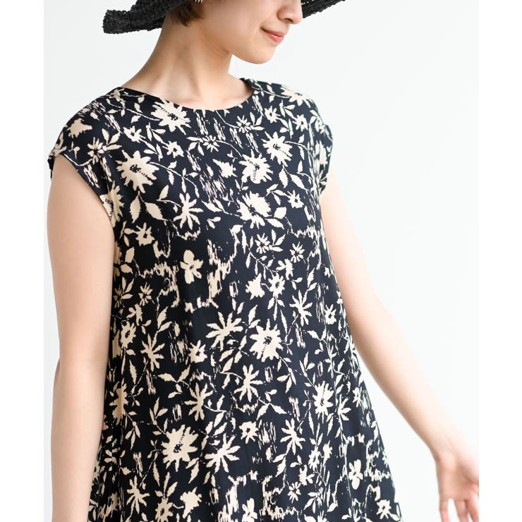 フレンチスリーブプリントワンピース | rps | 詳細画像33 