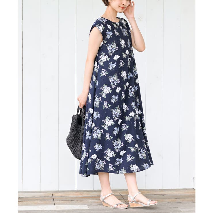 フレンチスリーブプリントワンピース | rps | 詳細画像39 