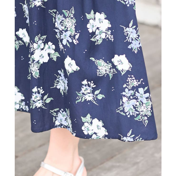 フレンチスリーブプリントワンピース | rps | 詳細画像44 