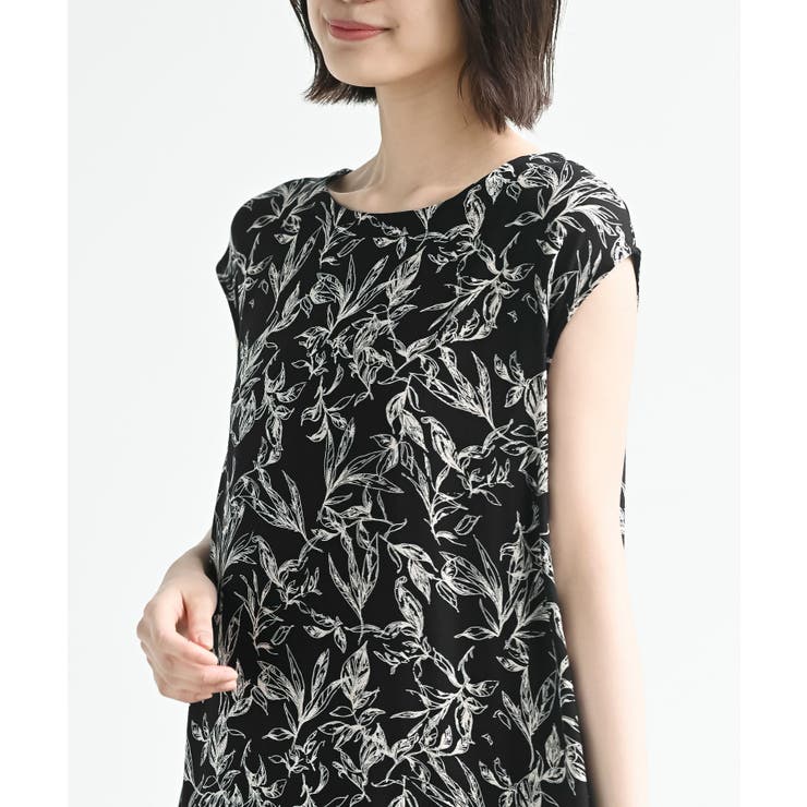 フレンチスリーブプリントワンピース | rps | 詳細画像6 