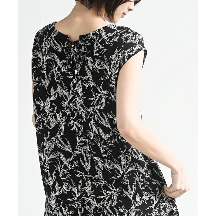 フレンチスリーブプリントワンピース | rps | 詳細画像8 