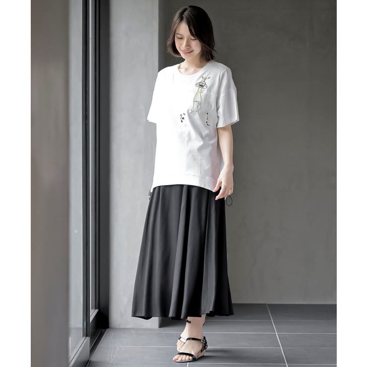 ６枚ハギレーヨンフレアースカート | rps | 詳細画像18 