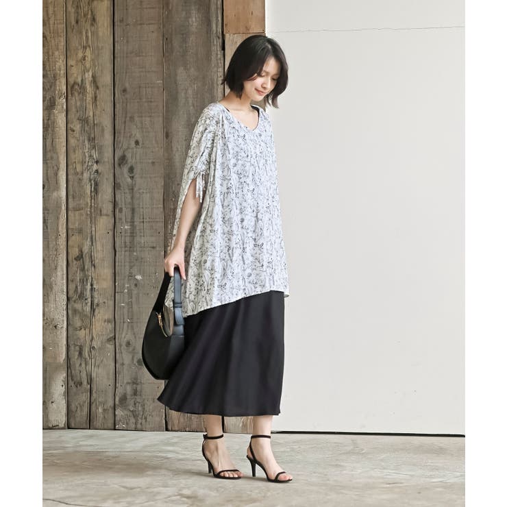 ６枚ハギレーヨンフレアースカート | rps | 詳細画像19 