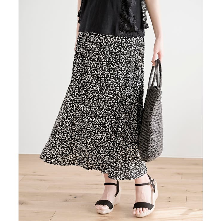 ６枚ハギレーヨンフレアースカート | rps | 詳細画像6 