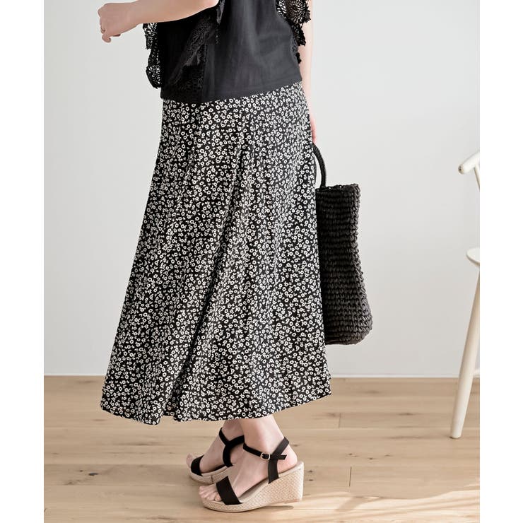 ６枚ハギレーヨンフレアースカート | rps | 詳細画像7 