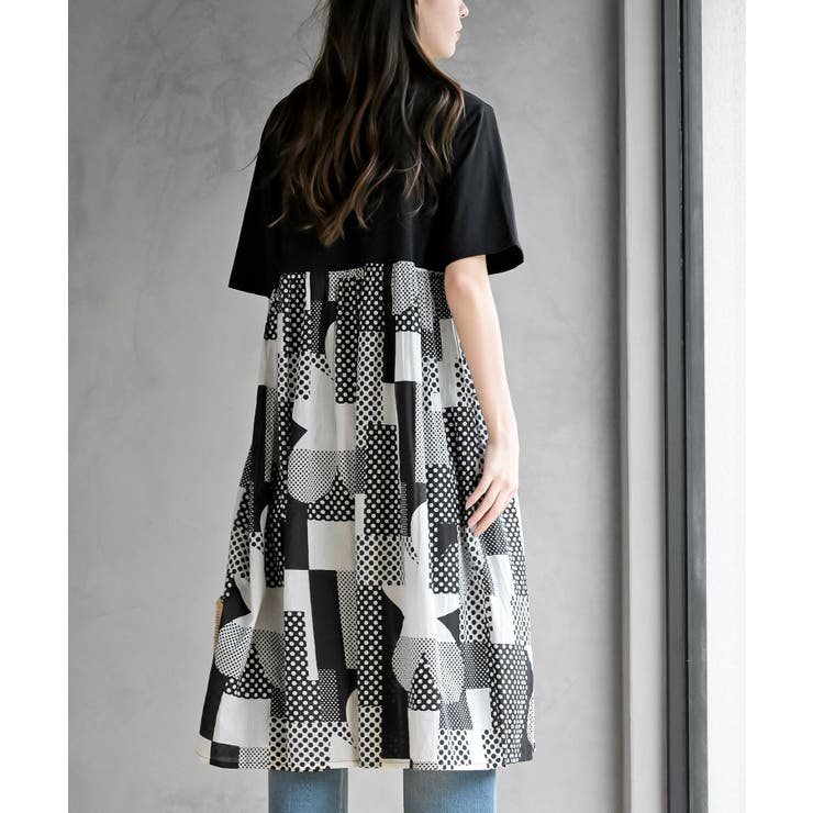 プリント切替ワンピース | rps | 詳細画像12 