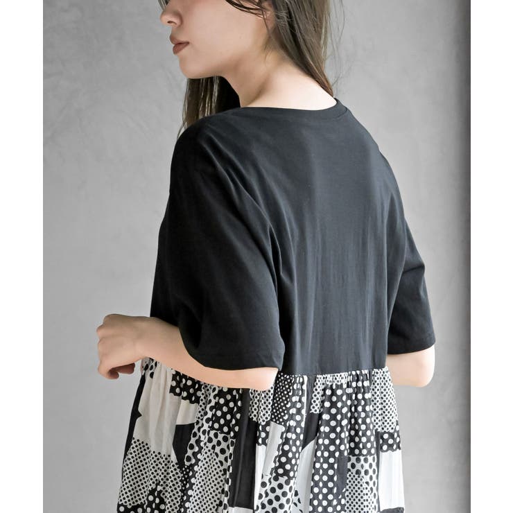 プリント切替ワンピース | rps | 詳細画像15 