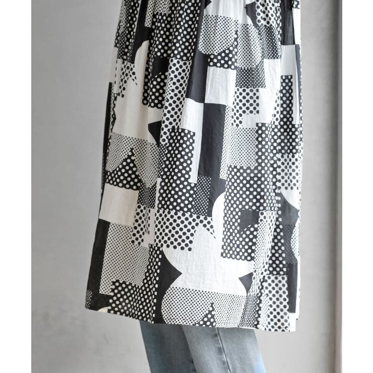 プリント切替ワンピース | rps | 詳細画像17 