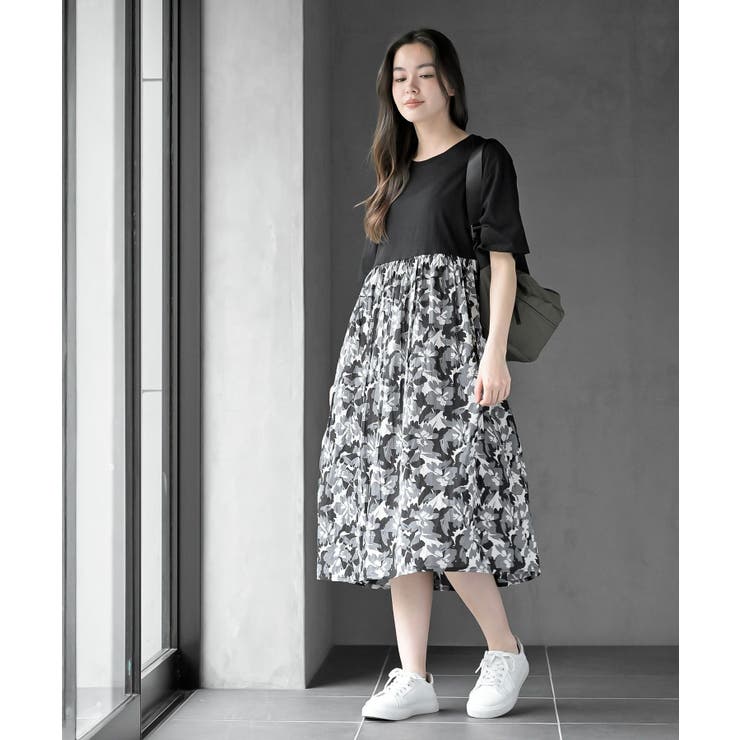 プリント切替ワンピース | rps | 詳細画像2 