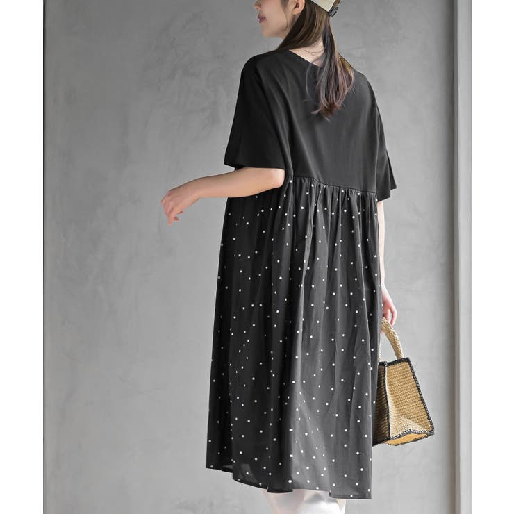 プリント切替ワンピース | rps | 詳細画像28 