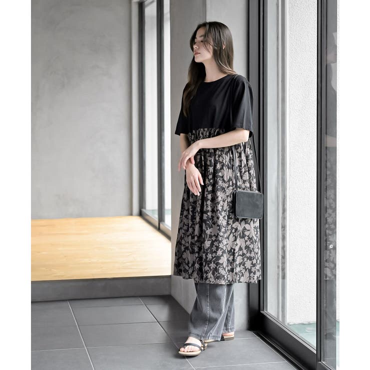 プリント切替ワンピース | rps | 詳細画像34 