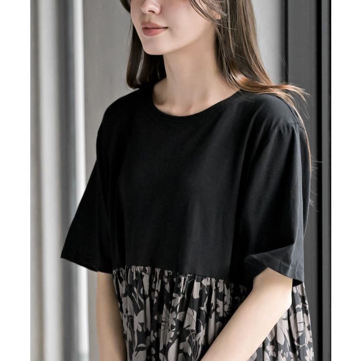 プリント切替ワンピース | rps | 詳細画像37 