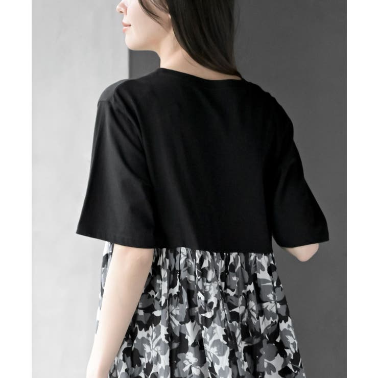 プリント切替ワンピース | rps | 詳細画像7 