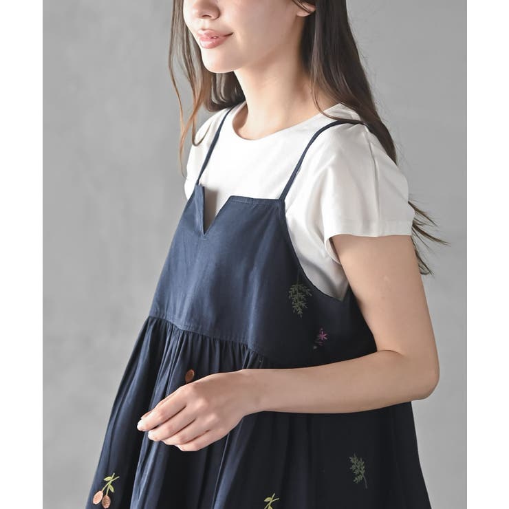 ＴシャツＳＥＴ花刺繍キャミソールアンサンブル | rps | 詳細画像23 