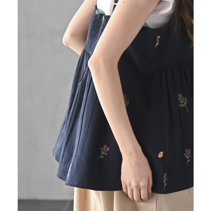 ＴシャツＳＥＴ花刺繍キャミソールアンサンブル | rps | 詳細画像25 