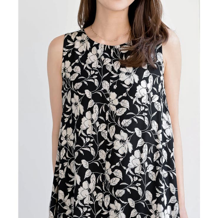 レーヨンプリントフレアーワンピース | rps | 詳細画像14 