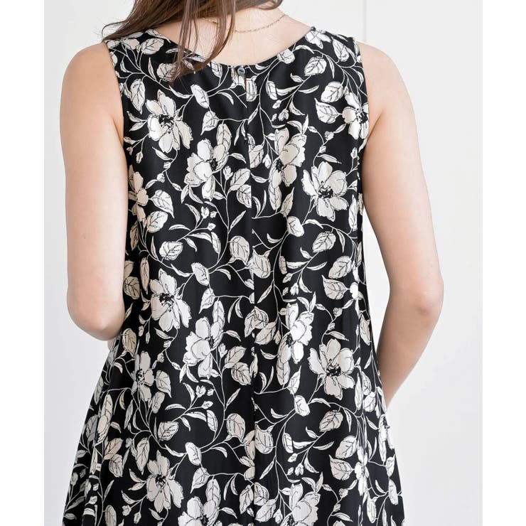 レーヨンプリントフレアーワンピース | rps | 詳細画像15 