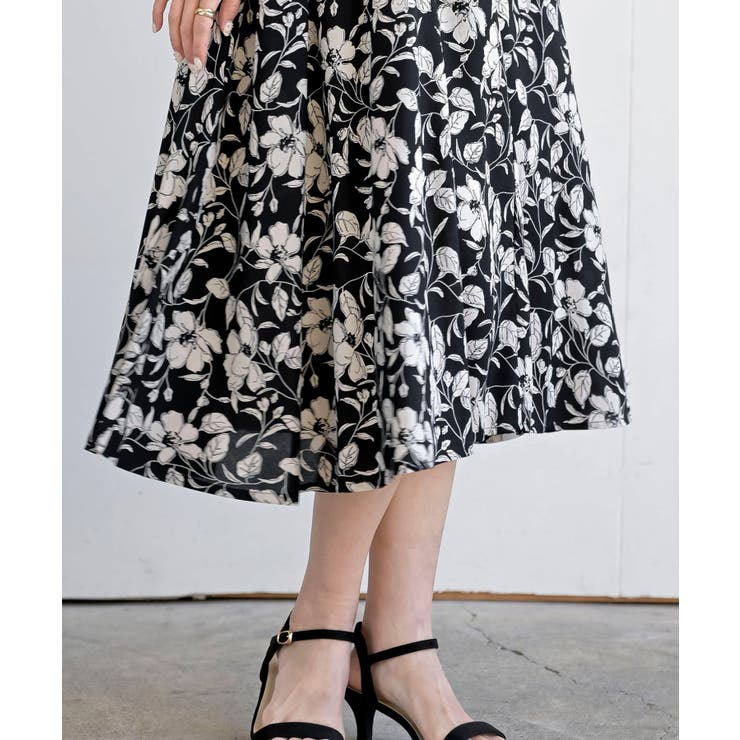 レーヨンプリントフレアーワンピース | rps | 詳細画像17 