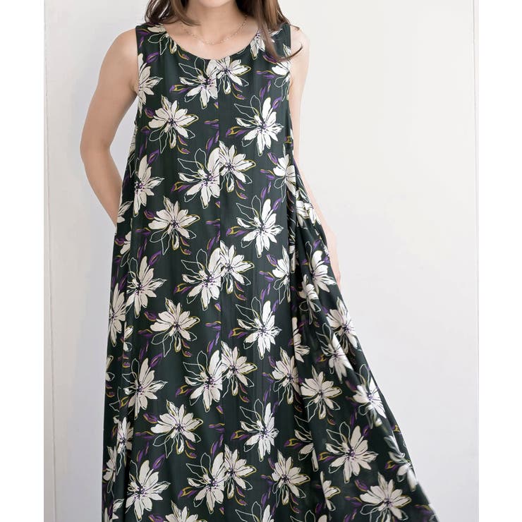 レーヨンプリントフレアーワンピース | rps | 詳細画像23 