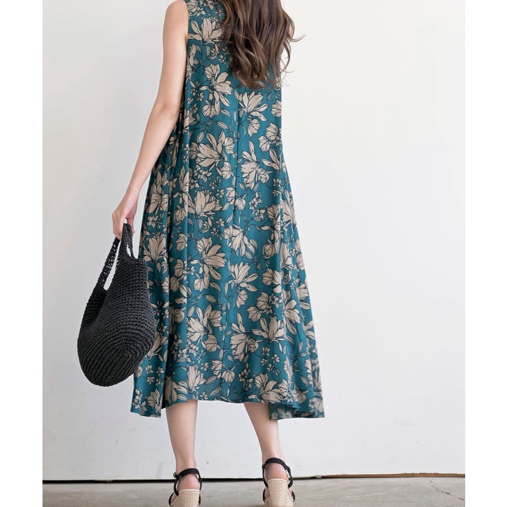 レーヨンプリントフレアーワンピース | rps | 詳細画像29 