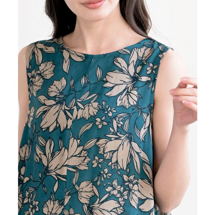 レーヨンプリントフレアーワンピース | rps | 詳細画像31 