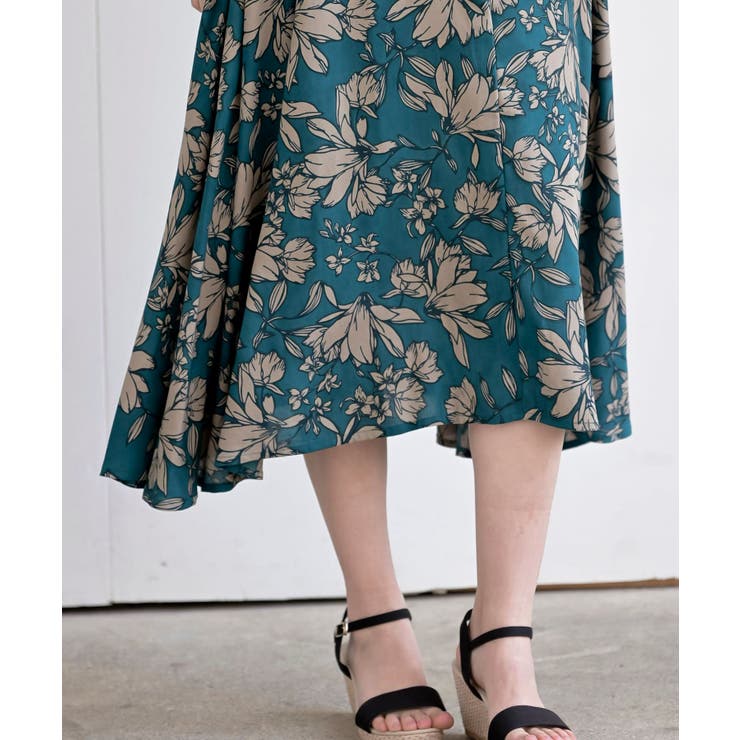 レーヨンプリントフレアーワンピース | rps | 詳細画像34 