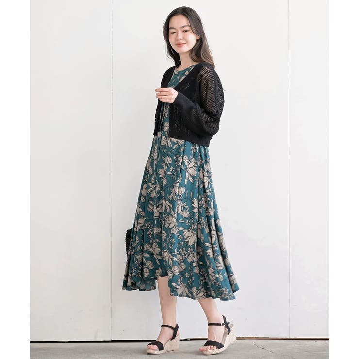 レーヨンプリントフレアーワンピース | rps | 詳細画像35 