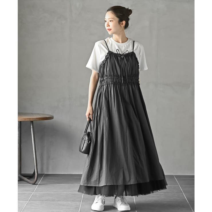 ＴシャツＳＥＴギャザーキャミワンピース | rps | 詳細画像2 