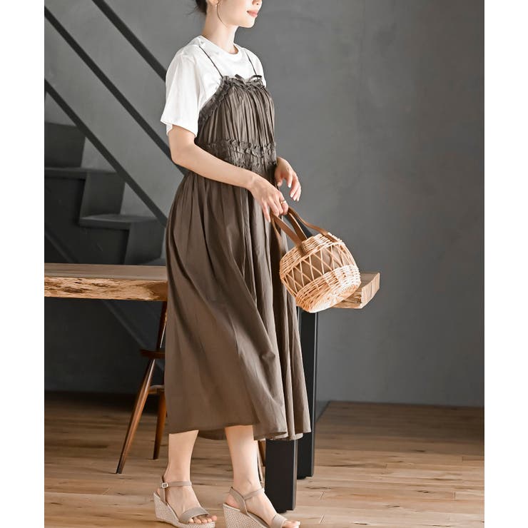 ＴシャツＳＥＴギャザーキャミワンピース | rps | 詳細画像21 