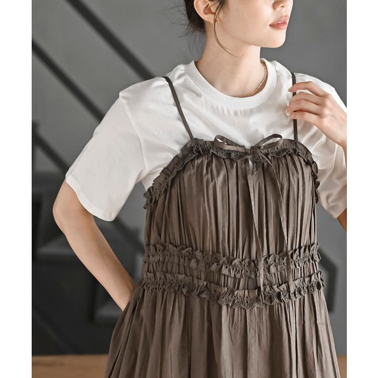 ＴシャツＳＥＴギャザーキャミワンピース | rps | 詳細画像22 