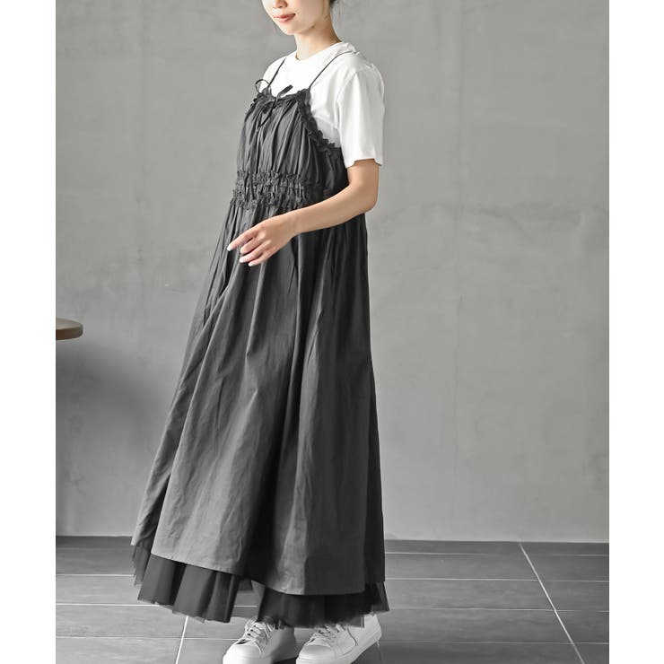 ＴシャツＳＥＴギャザーキャミワンピース | rps | 詳細画像3 