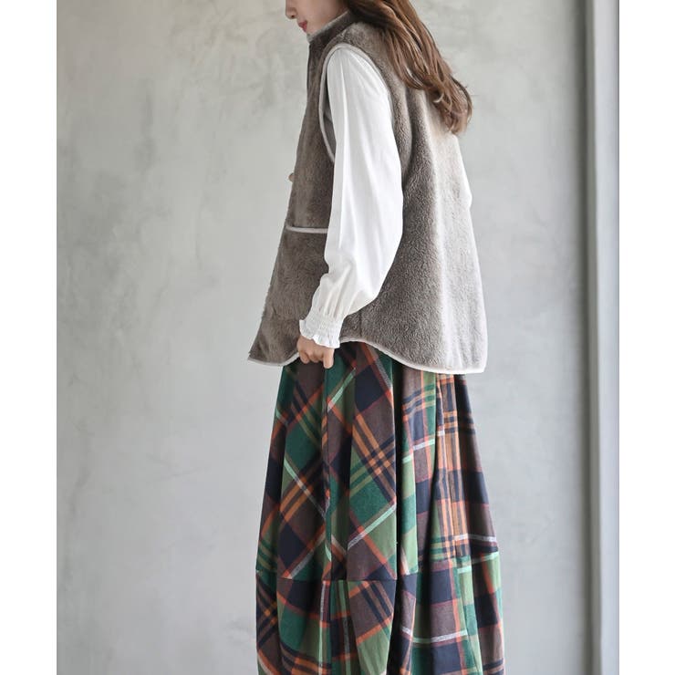 リバーシブルスタンドキルトベスト | rps | 詳細画像24 