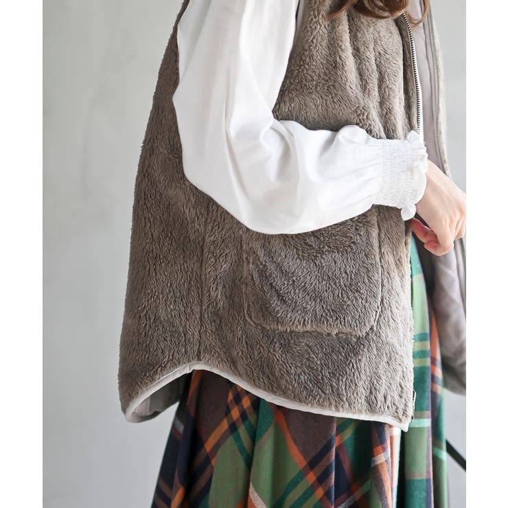 リバーシブルスタンドキルトベスト | rps | 詳細画像30 