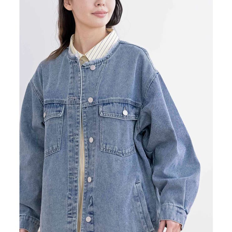 ノーカラービックＧジャン | rps | 詳細画像14 