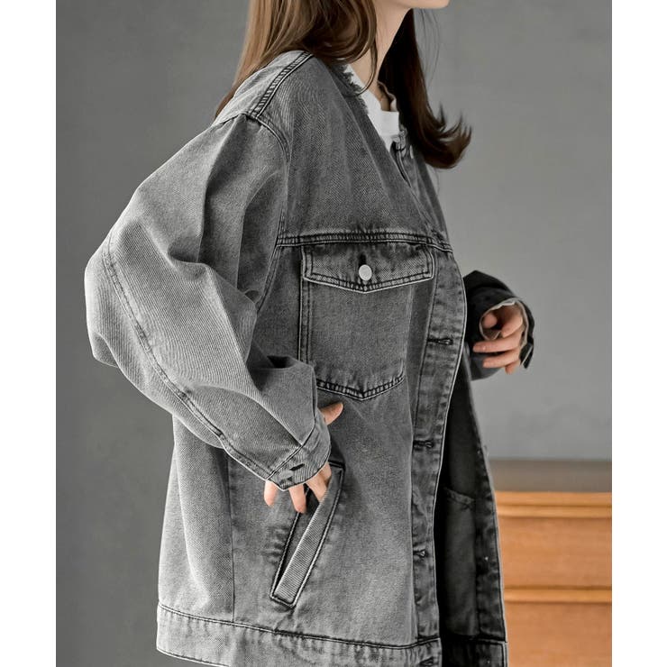 ノーカラービックＧジャン | rps | 詳細画像7 