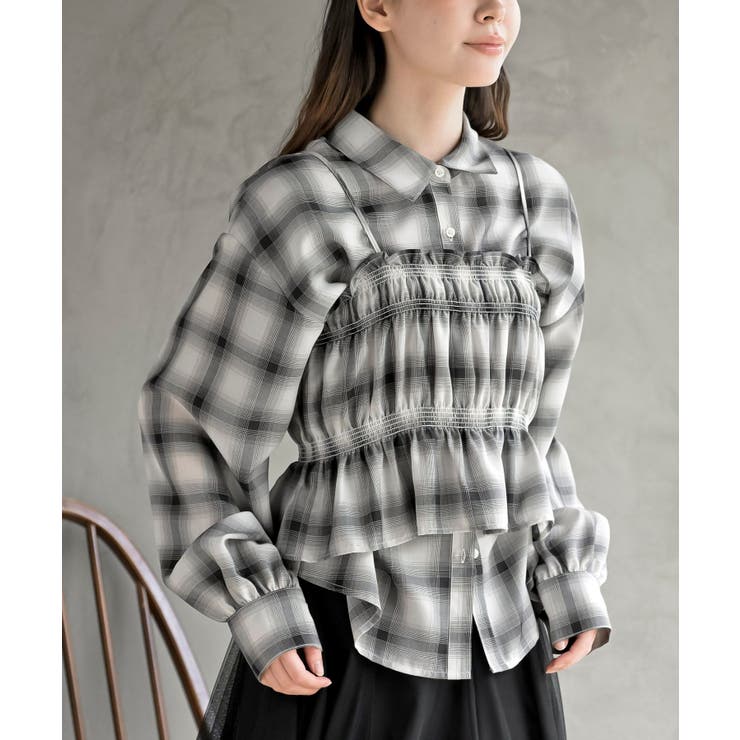 オフホワイト | ビスチェセットシャツ | rps