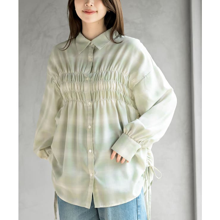 ミントグリーン | シャーリングドロストシャツ | rps