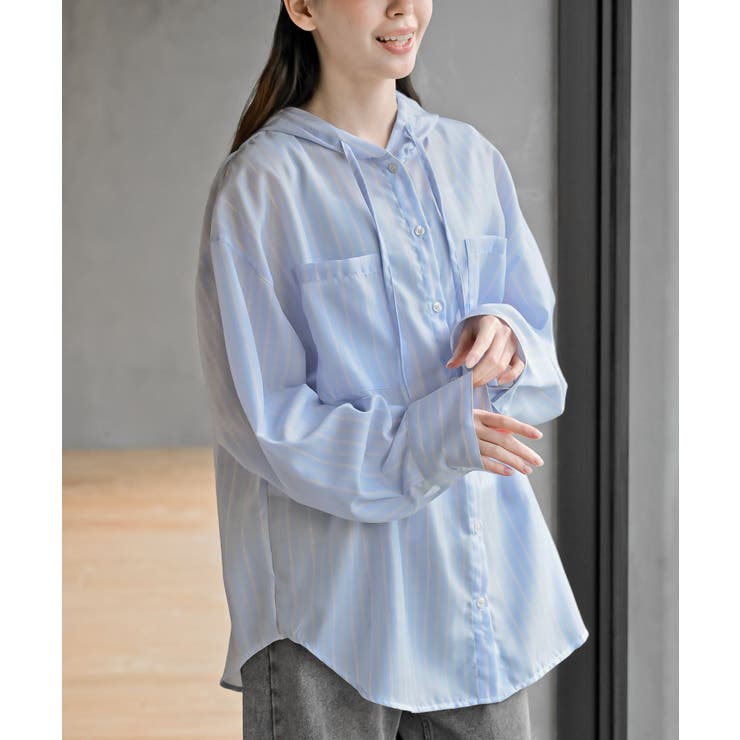 ブルー | フードビックシャツ | rps