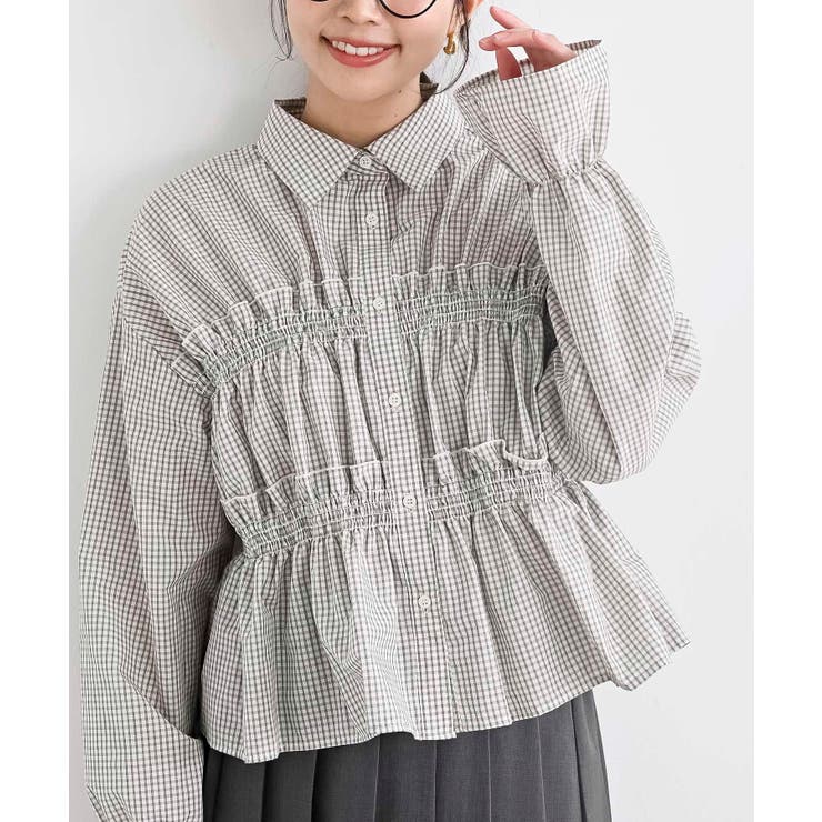 オフホワイト | フリルブラウス | rps