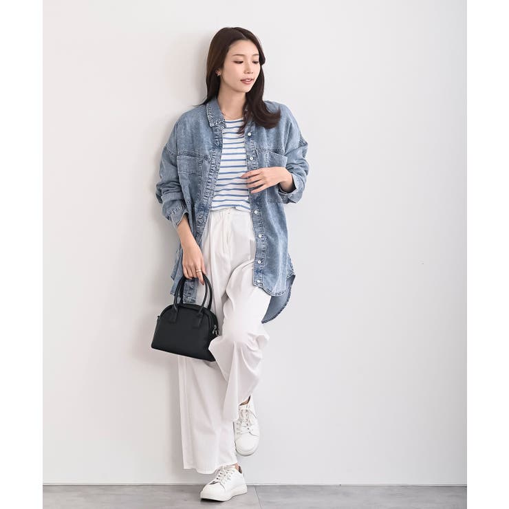 裾タック２ＷＡＹデニムＢＩＧシャツ | rps | 詳細画像10 