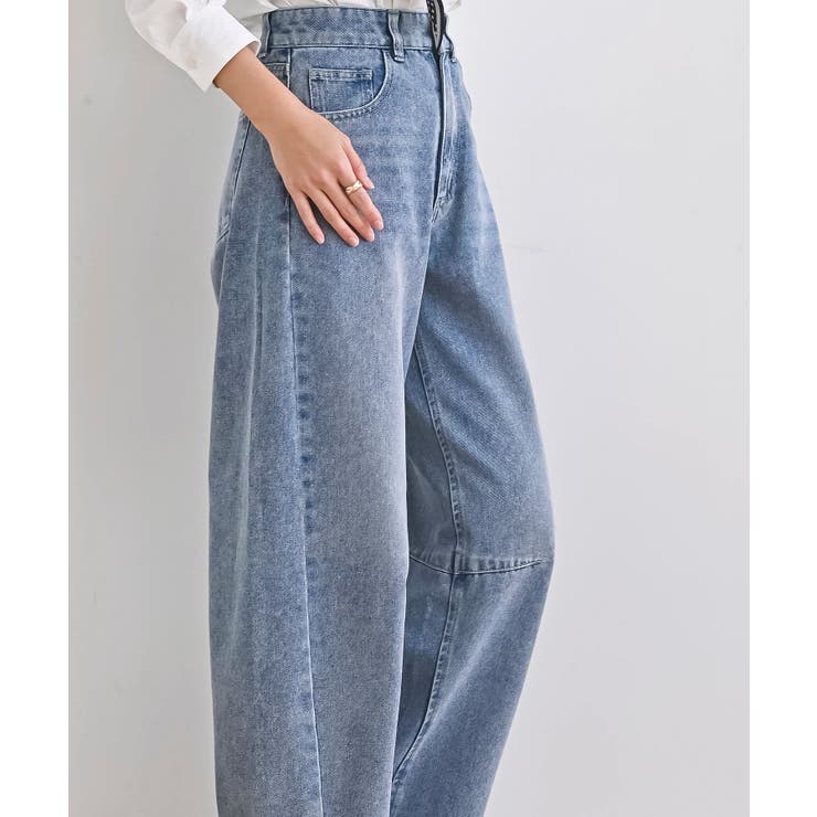 デニムバレルレッグパンツ | rps | 詳細画像10 