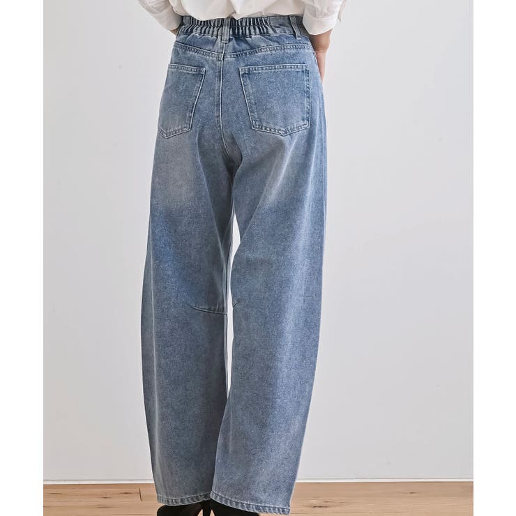 デニムバレルレッグパンツ | rps | 詳細画像12 