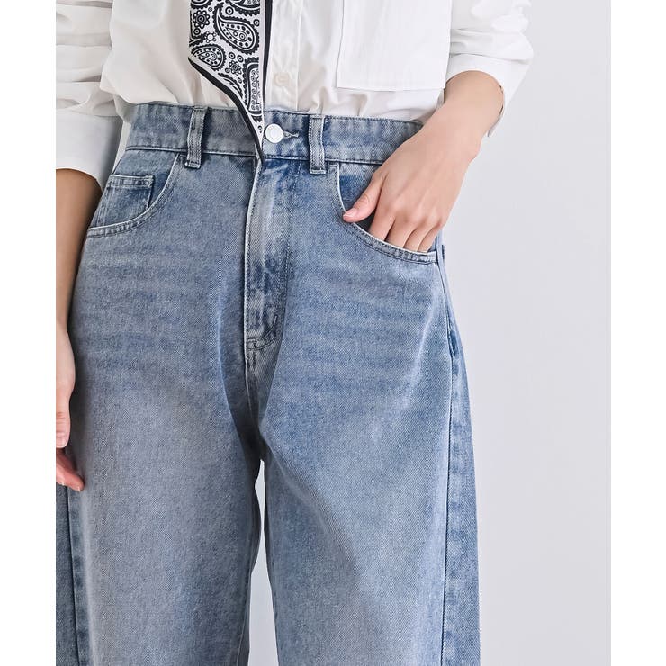 デニムバレルレッグパンツ | rps | 詳細画像14 