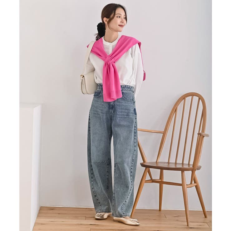 デニムバレルレッグパンツ | rps | 詳細画像17 